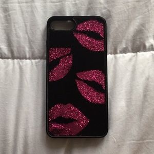 Glitter lips iPhone 7/8 plus case
